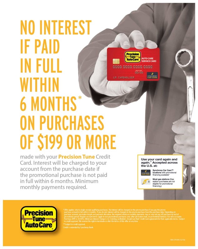 PTAC Credit Card Precision Tune Auto Care